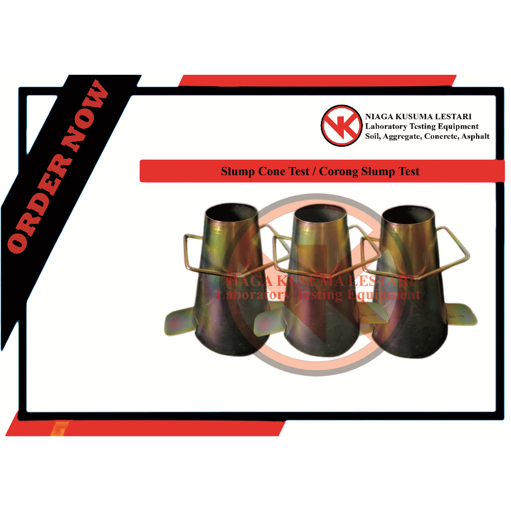 corong slump test kerucut abraham slump cone test