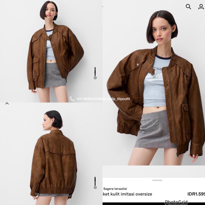 Jaket Kulit Wanita Jaket Semi Kulit Wanita Jaket kulit Bomber Wanita