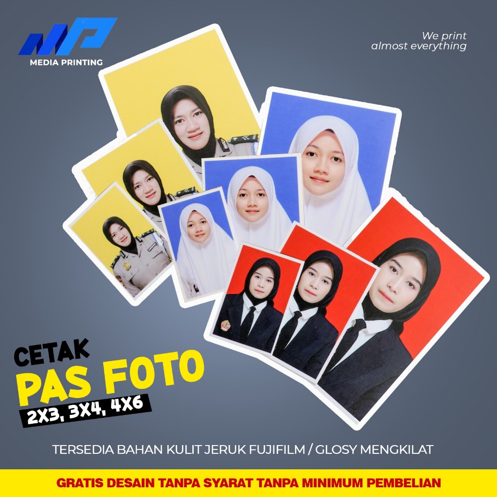 

PAS FOTO 2X3 3X4 4X6 IJAZAH NIKAH HAJI LAMARAN KERJA KWALITAS FUJIFILM