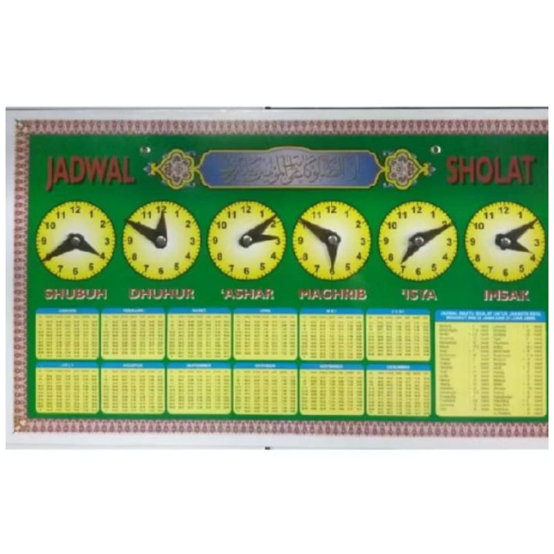 Jadwal Waktu Sholat Manual