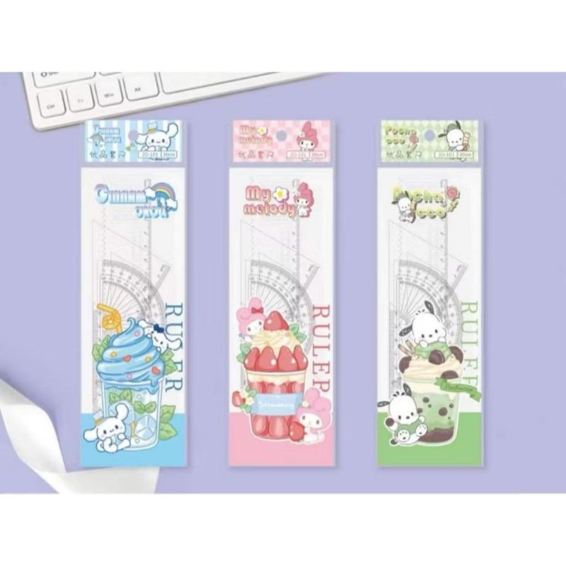 

penggaris set (isi 4pcs) / mistar / ruller set