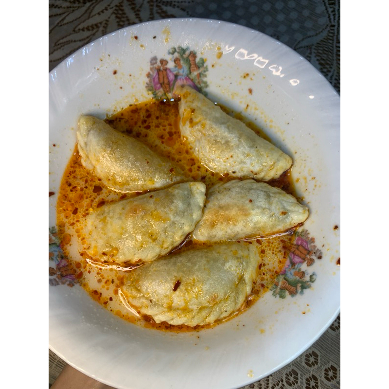 

Cireng Isi Ayam kuah Keju/Original Chilli Oil