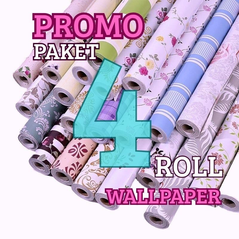 Promo Paket COD KCT -GA Wallpapaer Stiker Dinding Wallpaper Dinding Kamar Tidur Wallpaper Ruang Tamu