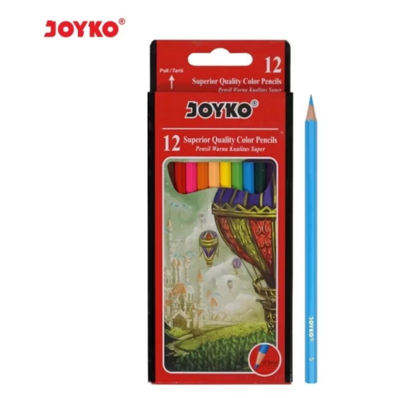 

pensil warna joyko 12 warna panjang dan pendek
