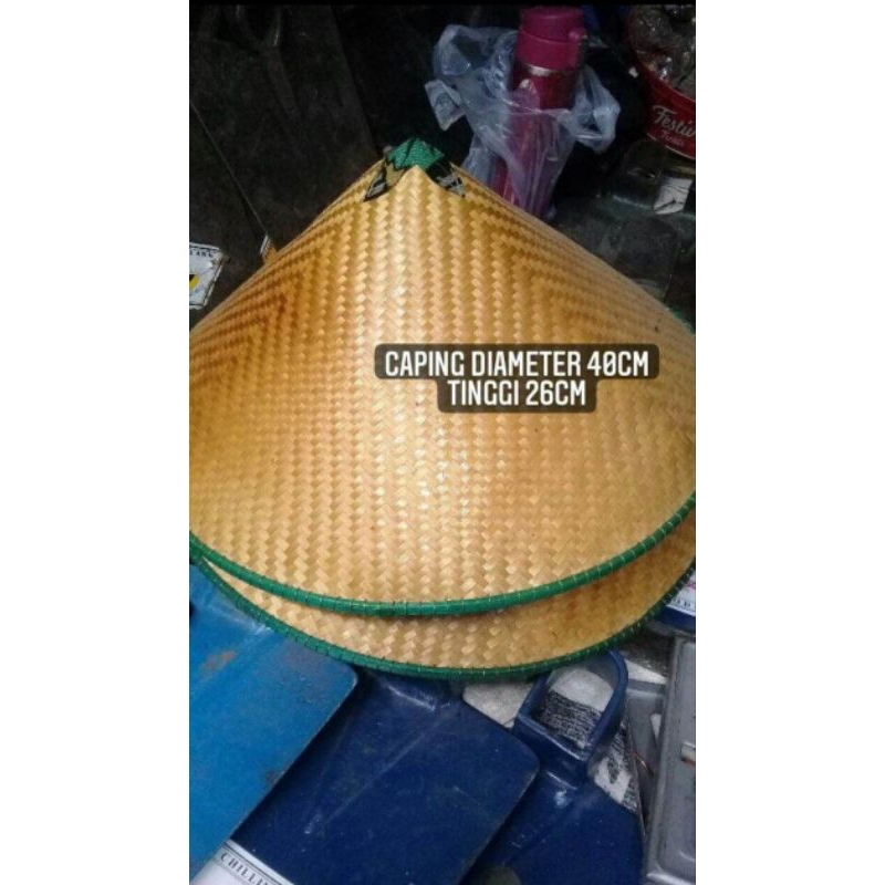 caping petani/Caping petani jawa/Caping bambu/Caping bambu lebar/Caping petani bambu lebar/Topi capi