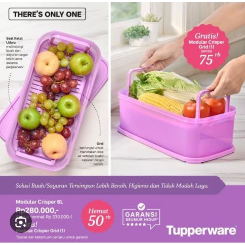 Modular crisper 6Liter tupperware
