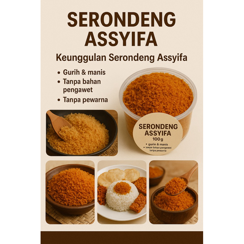 

LAUK SERONDENG ASSYIFA – Gurih Manis Tradisional Pilihan Keluarga