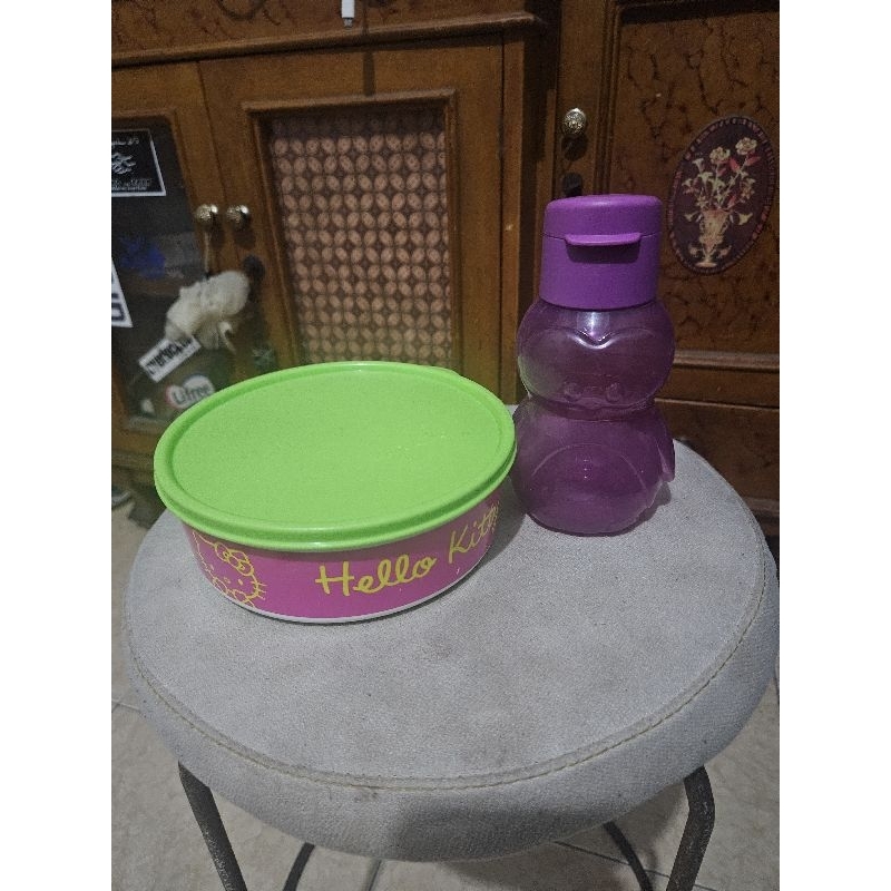 Paket Kotak Bekal / Tempat Makan LHB Tupperware Second / Preloved