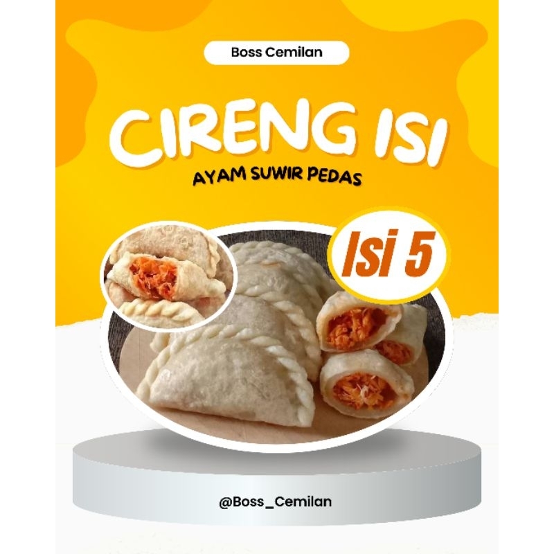 

Cireng Isi Ayam Suwir Pedas Premium (isi 5) Kemasan Vakum