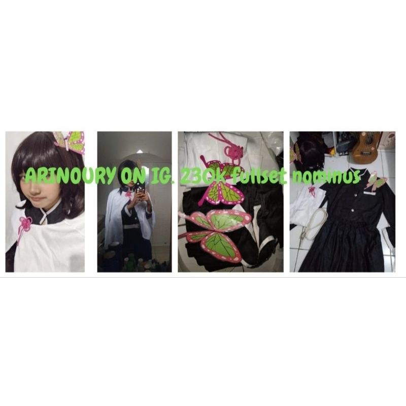 WTS BU FULLSET COSTUME COSPLAY KANAO TSUYURI KNY TAOBAO WIG MANMEI NO MINUS ANIME