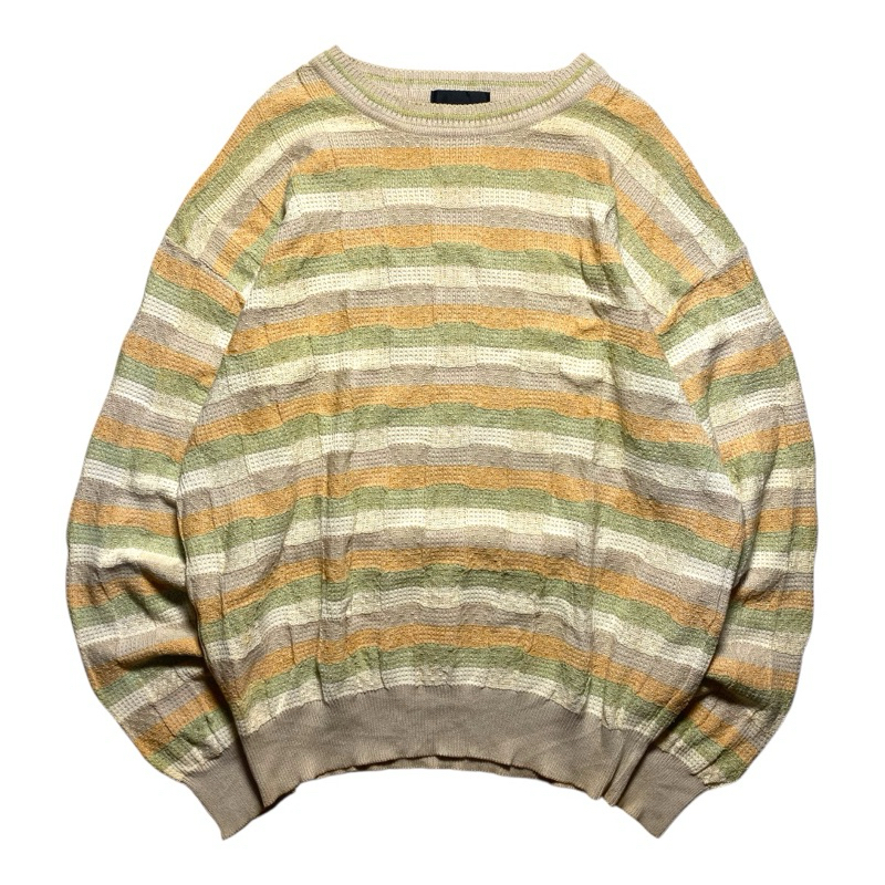 knitwear sweater vintage pattern by mr junko (XL)