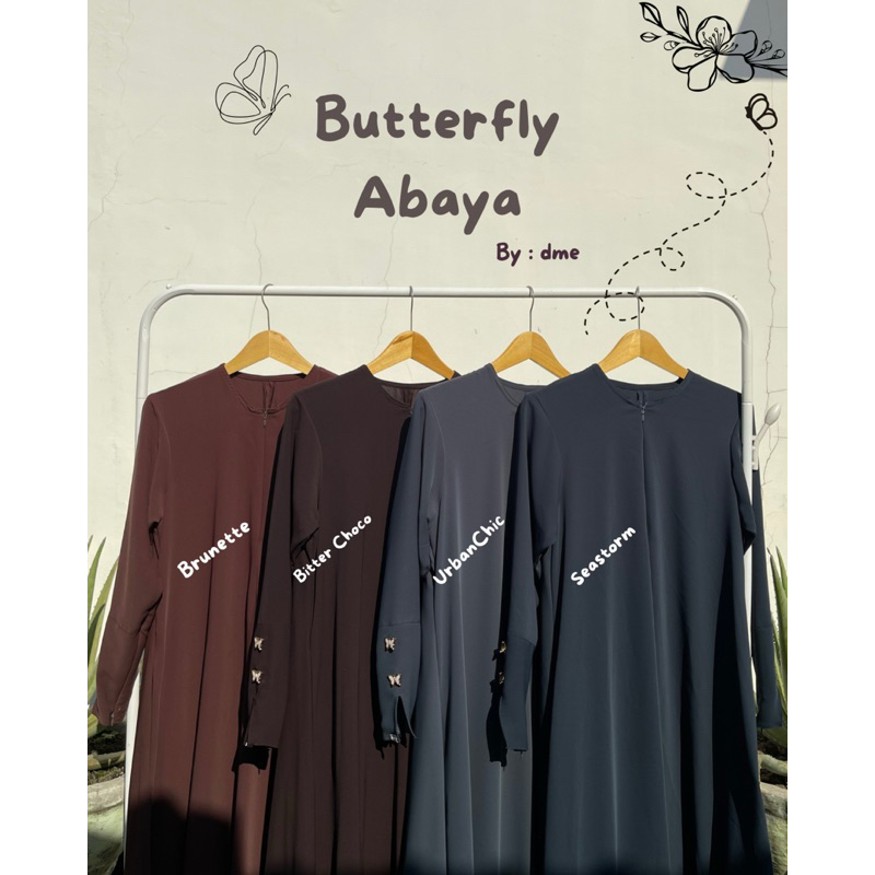 ABAYA BUTTERFLY | ABAYA MINA ANTI UV ORIGINAL KAIN SULTAN