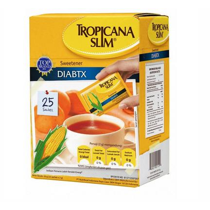 

TROPICANA SLIM SWEETENER NO CALORI DIABETICS BOX 25X2g