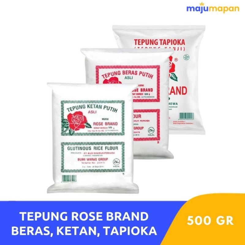

Rose Brand Tepung Beras / Ketan / Tapioka 500 gr