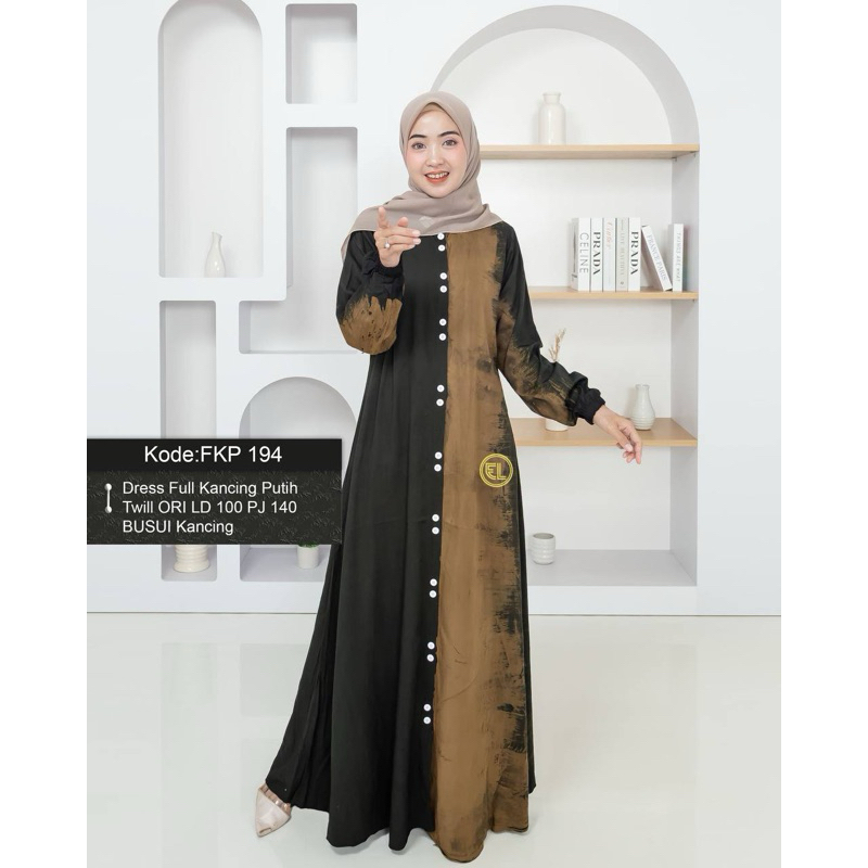 Gamis Batik Twill Ori By Elzhaf