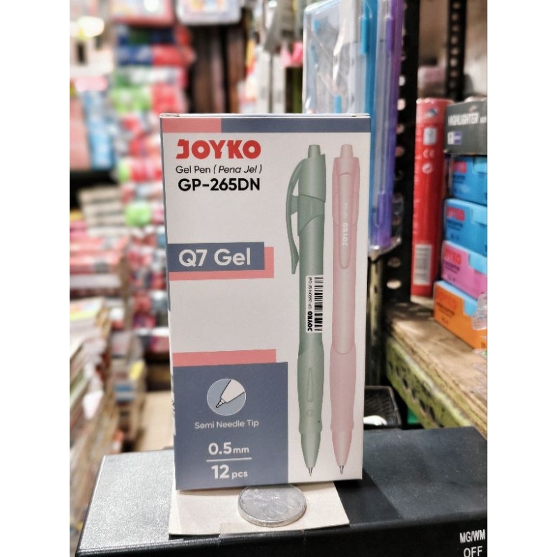 

JOYKO Pulpen Gel Joyko Gp - 265DN 0.5mm Body Warna Tinta Hitam isi 8pcs / 12pcs Stationery