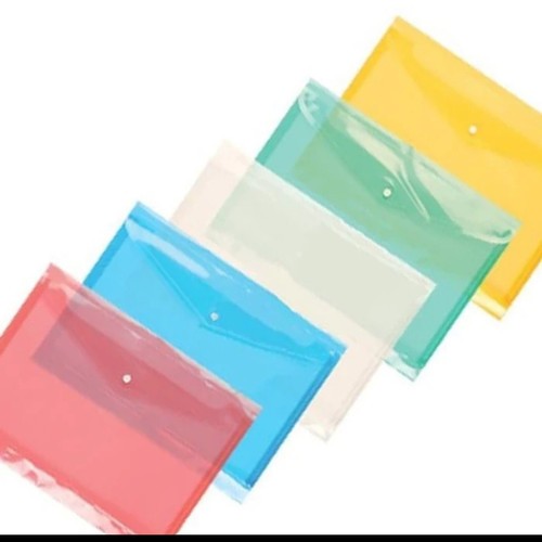 

Map Kancing Plastik Folio W/ Spine Transparan