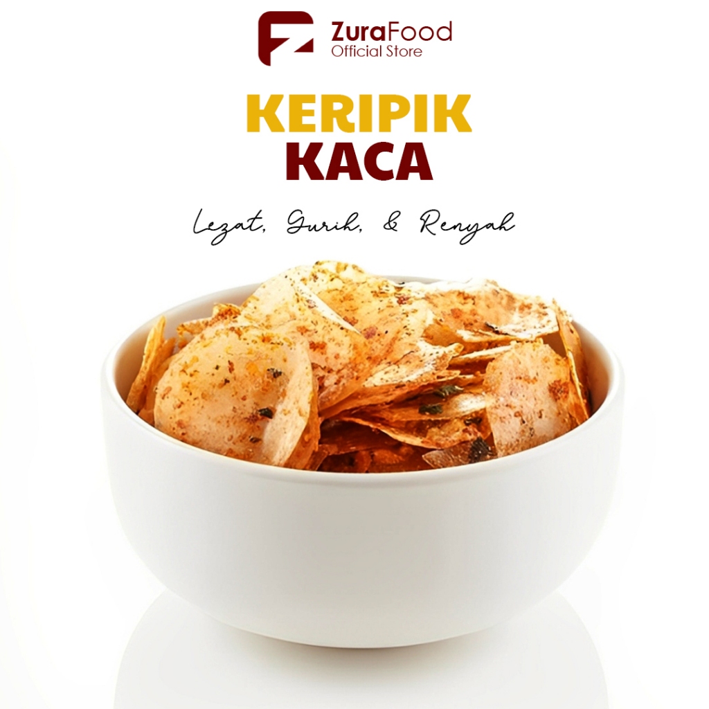 

Zura food Keripik Kaca | Kripik kaca 1 kg / kripca / kripik kaca pedas daun jeruk 500 gram
