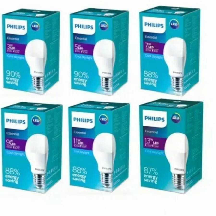 Lampu philips led essential