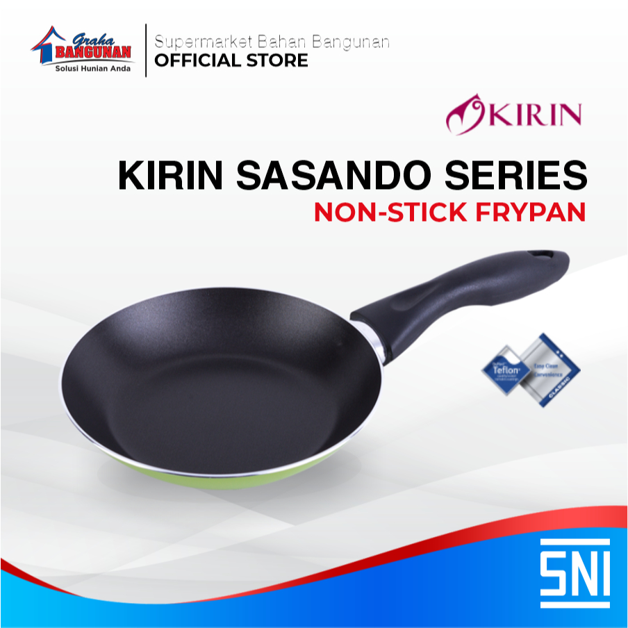 KIRIN SASANDO SERIES NON-STICK TEFLON CLASSIC FRYPAN ( WAJAN / TEFLON )