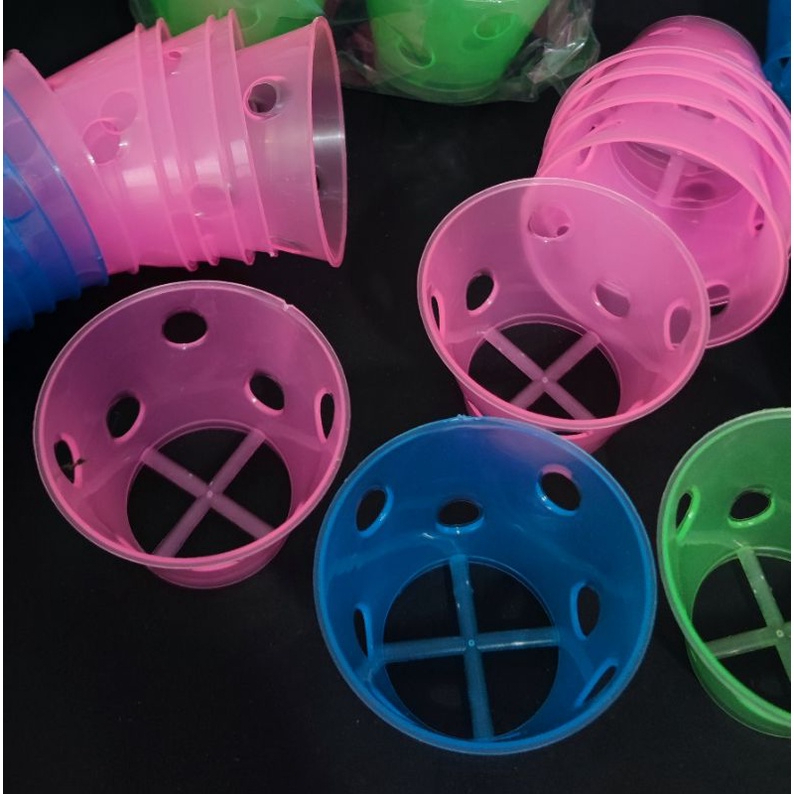 𝗜𝗦𝗧𝗔𝗥𝗙𝗜 - 12pcs Cetakan bolu kukus plastik cetakan bolu kukus plastik lubang perlusin Cetakan Bolu K