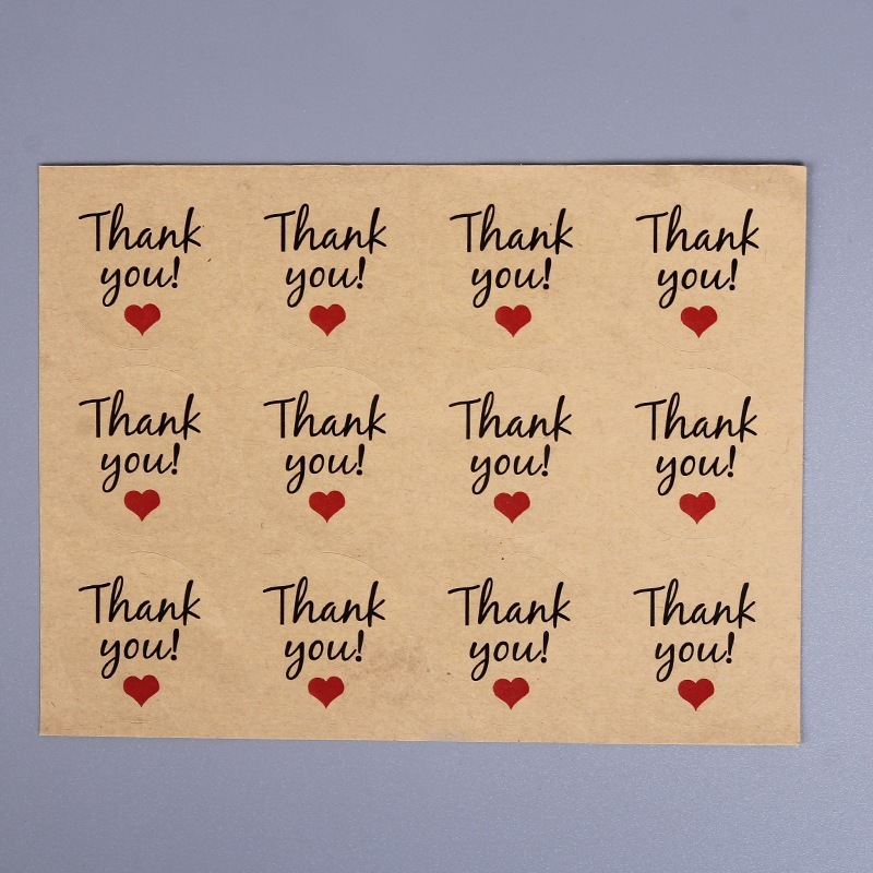 

1LBR Stiker Thank You ukuran 3,5 Cm ISI 12 Pcs / Sticker Thank You / Stiker Kraft Label Thank You 3,5 cm Sticker Craft Segel Tag Amplop Ucapan (12 pcs) / Stiker TQ / Label Thank You SH Q08