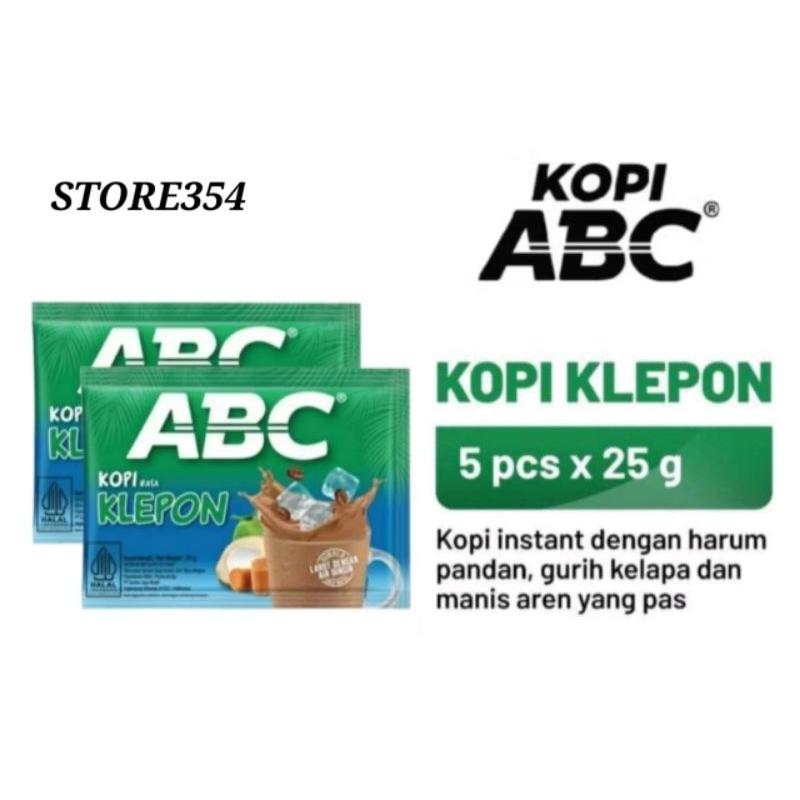

ABC Kopi Klepon Sachet 5 pcs × 25g