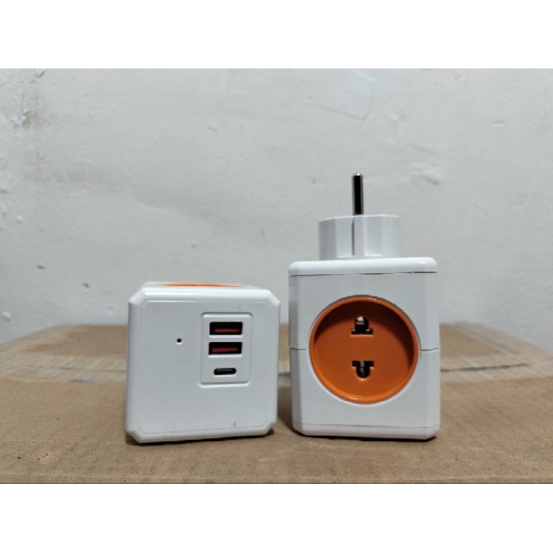 Steker T 5 LUBANG /  STEKER T USB CAHAYA SC-395 USB