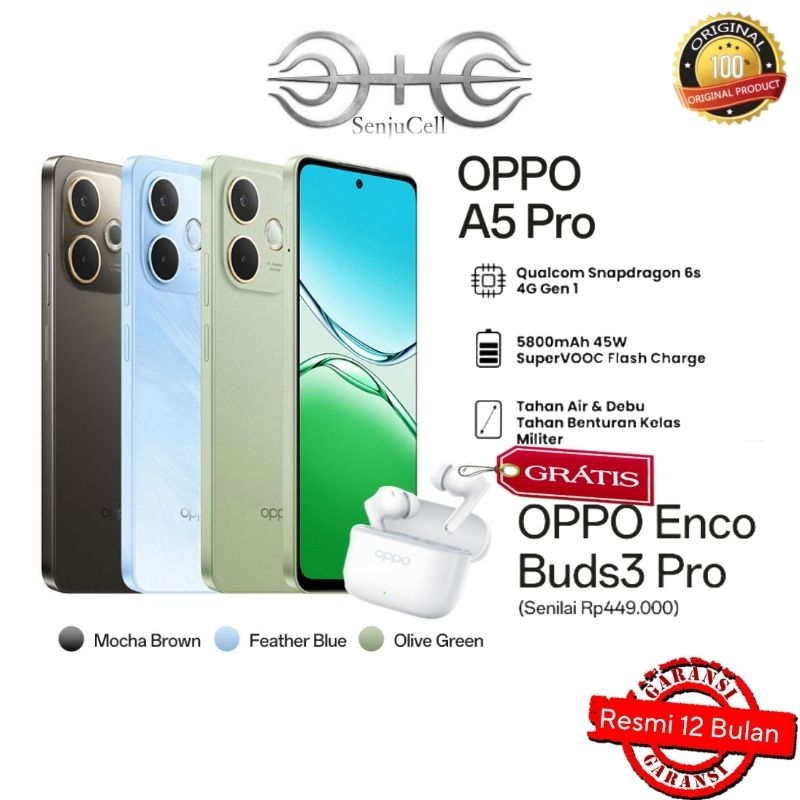 OPPO A5 PRO Hp tahan air