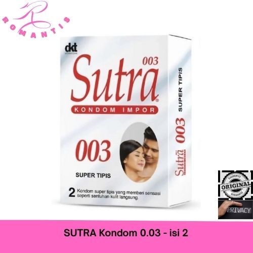SUTRA Kondom 0,03 - isi 2 - SUTRA 003 PUTIH KONDOM TIPIS