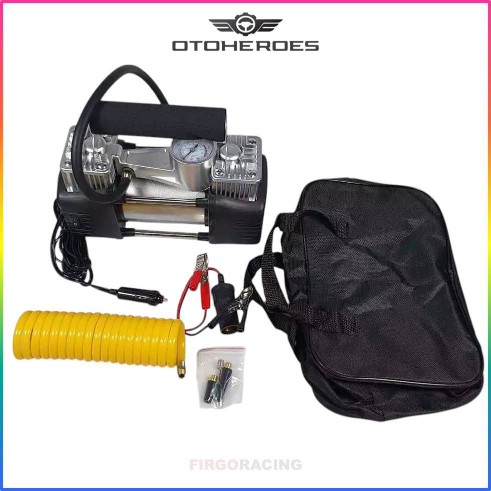 Pompa Ban Compressor Double Cylinder 12V 150 PSI - 628-4X4