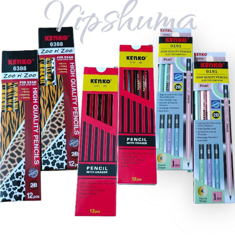 

Pensil Kenko isi 1 lusin/12 pcs For Exam Komputer Cocok untuk Ujian