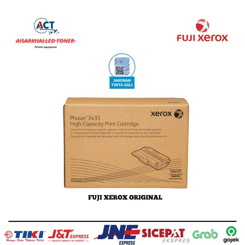 Toner fuji Xerox 3435 Cartridge Black original