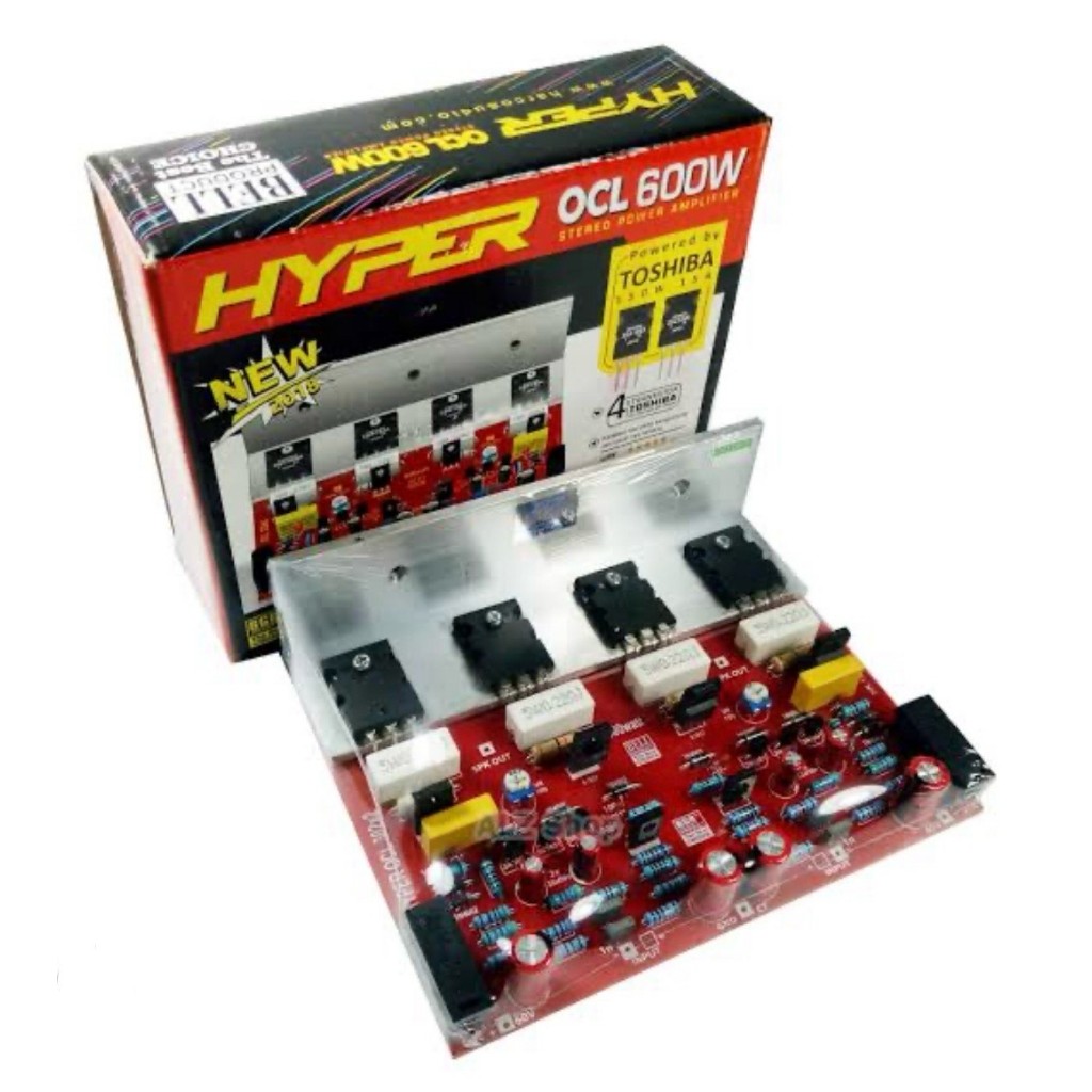 KIT POWER AMPLIFIER AMPLI HYPER OCL 600W TOSHIBA STEREO BELL BGR ORIGINAL