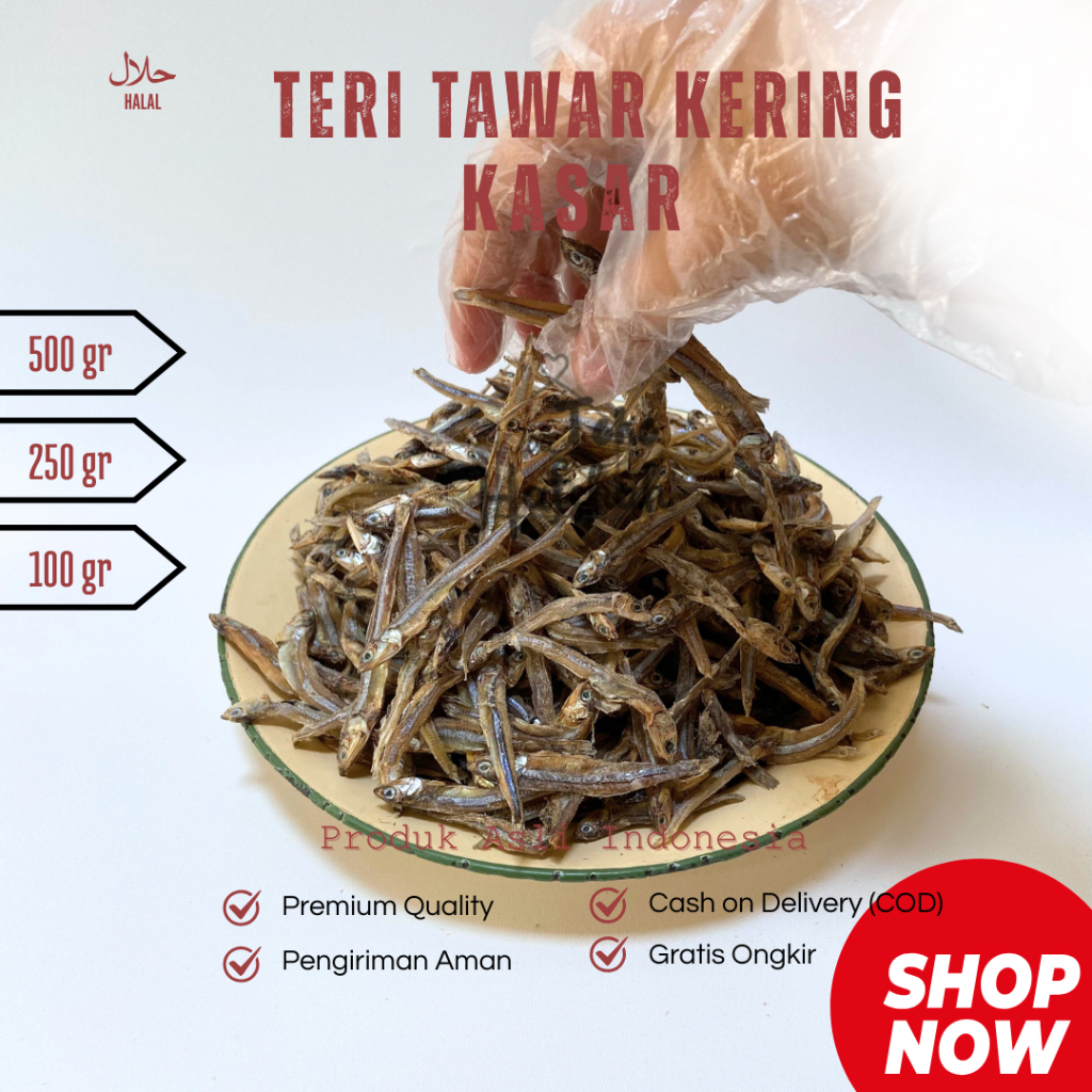 

Ikan Asin Teri Tawar Kering Kasar | Bada Balang Kasar | Bada Balang | Teri Tawar | Bada Tawar