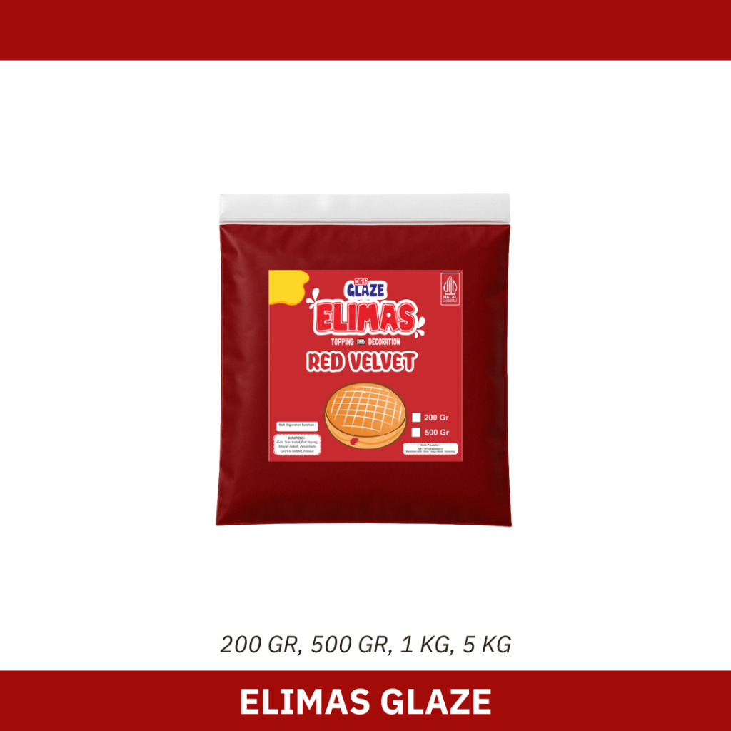 

500 Gr Glaze Red Velvet