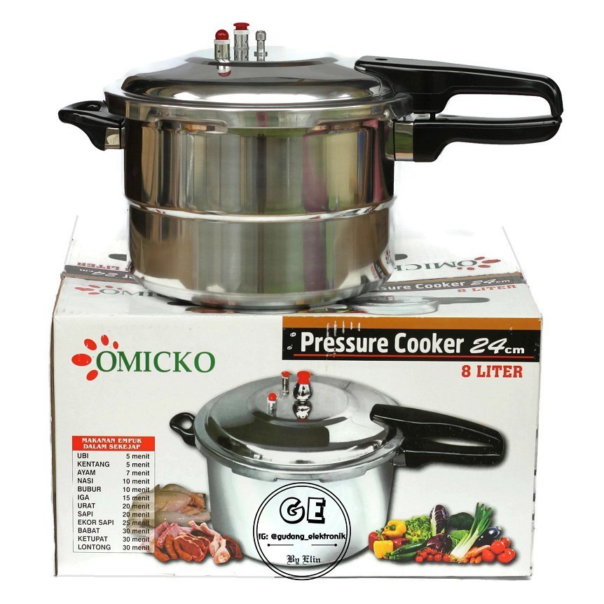 Omicko Panci Presto 8liter 24cm/Panci Presto Omicko/Panci 8 liter
