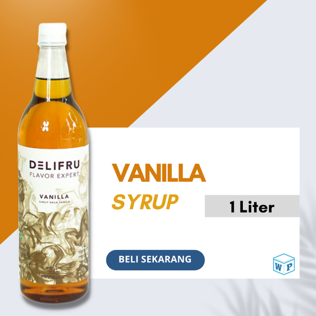 

Delifru Syrup Vanilla 1 Liter - Sirup Vanilla Premium