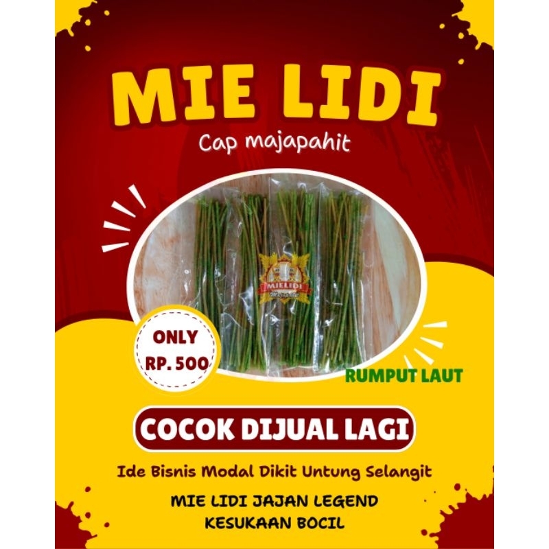 

jajanan anak sd mie lidi 500 an rasa rumput laut