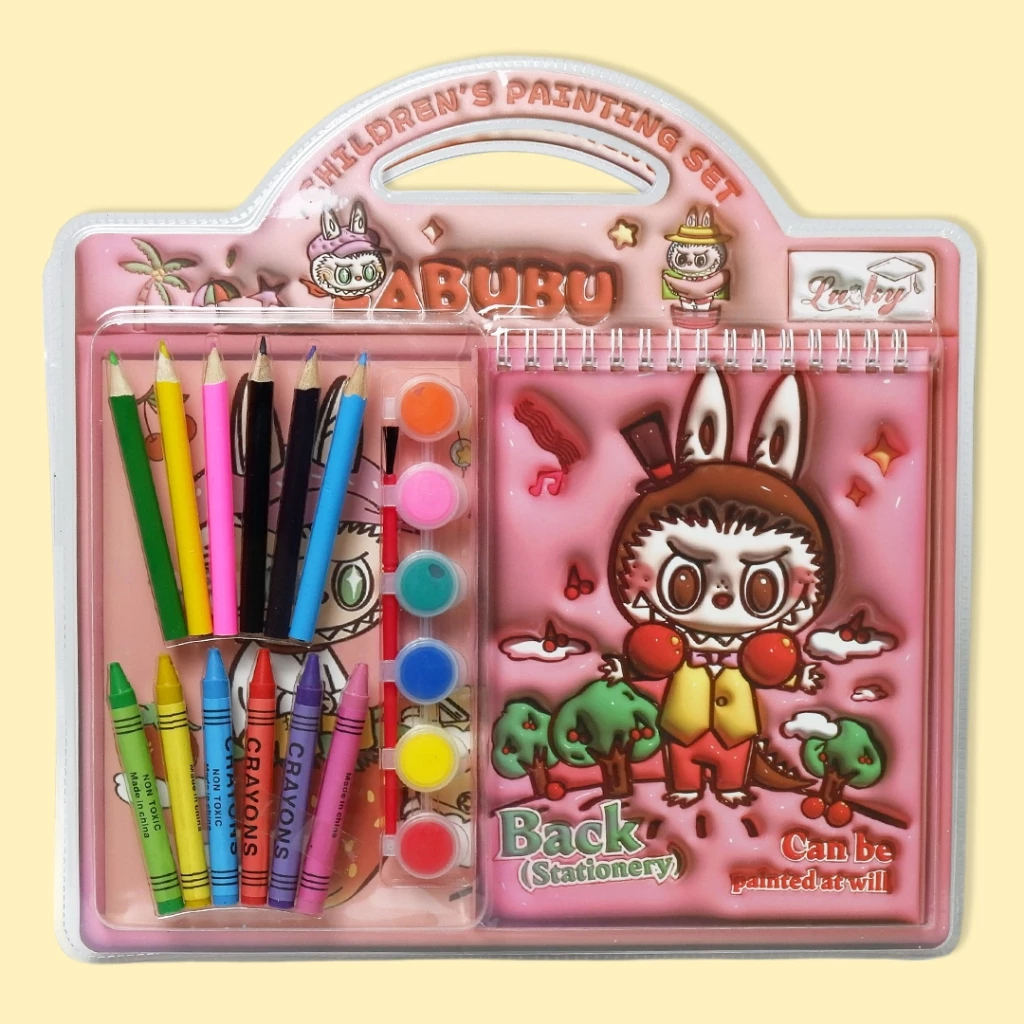 

Alat Mewarnai Set Labubu Alat Menggambar / Stationery Set Karakter Labubu 2320