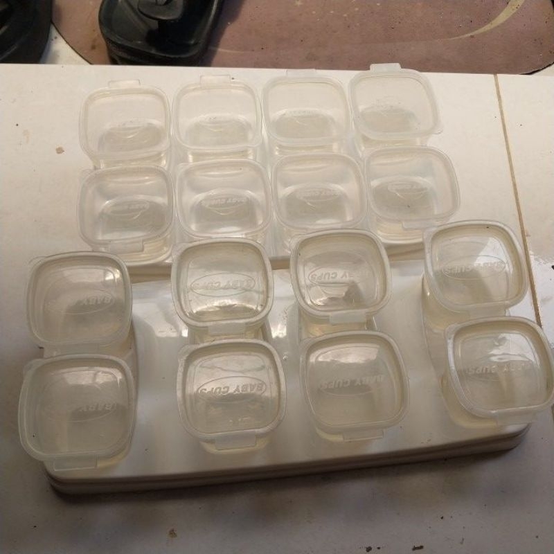 preloved TAKEALL mpasi baby cups dan baby cubes