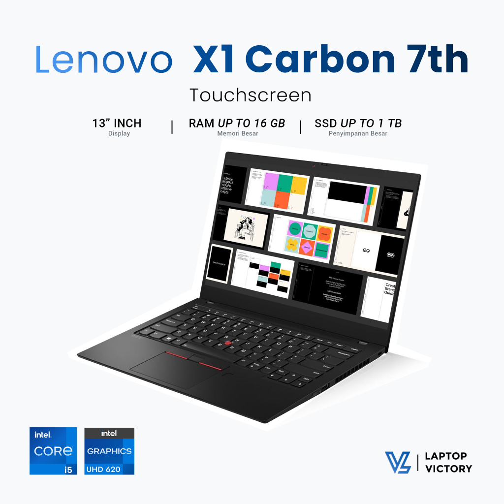 Laptop Touchscreen X1 Carbon 7th | Core i7 gen 8 - Laptop Bisnis Dengan Harga Murah [Laptop Victory]