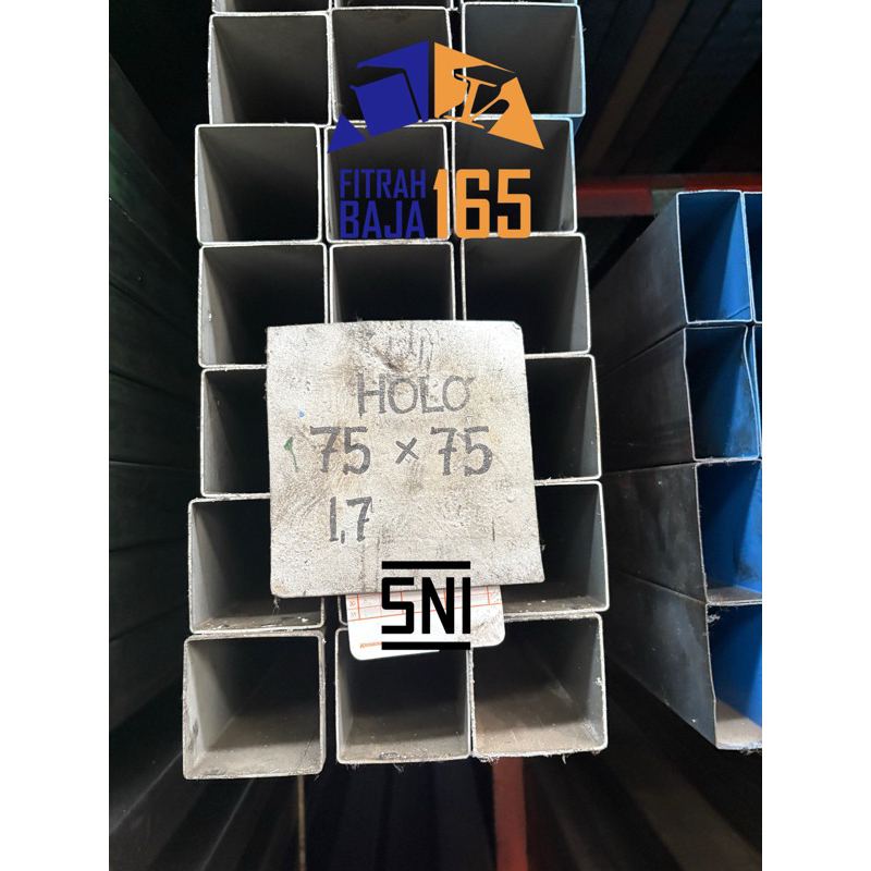 Besi Holo / Hollow Hitam 75x75