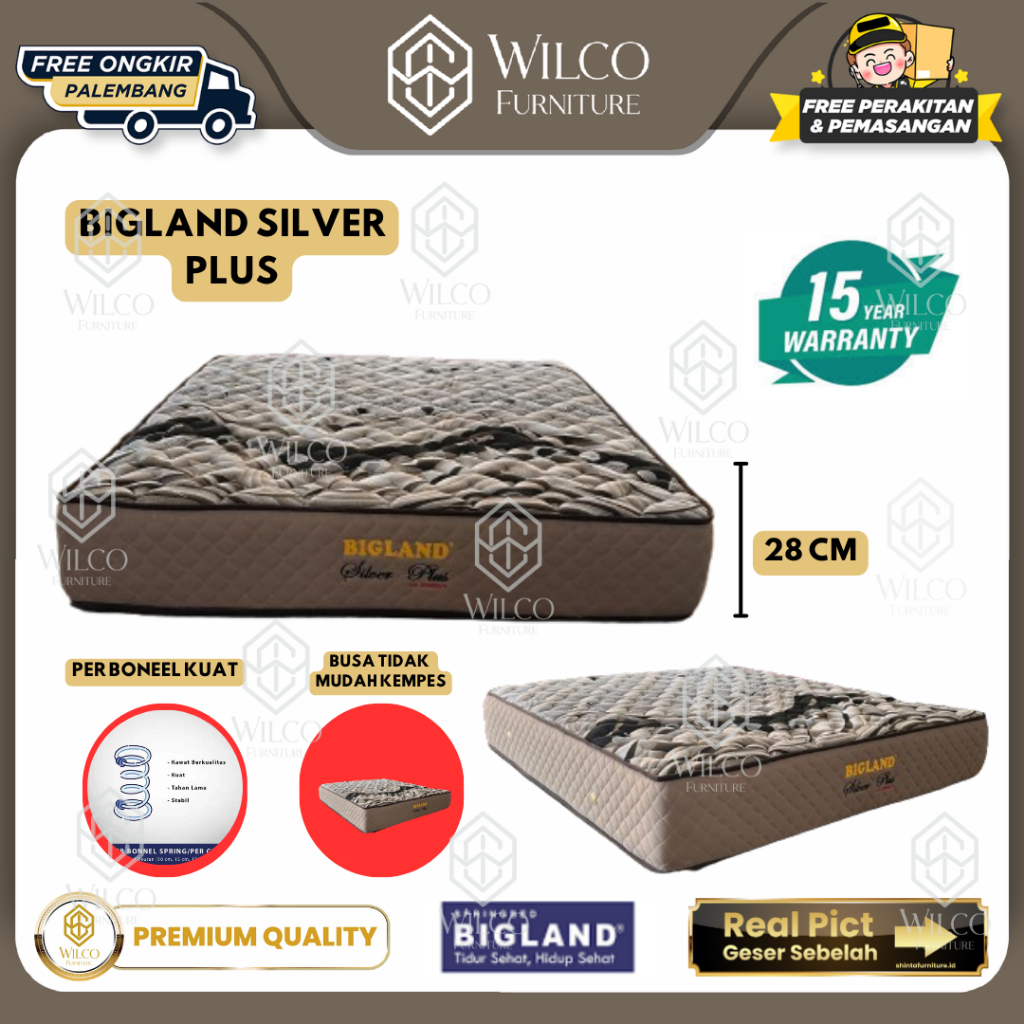 Kasur Matras Bigland Super Plus | Springbed Bigland | Matras Bigland Murah Palembang