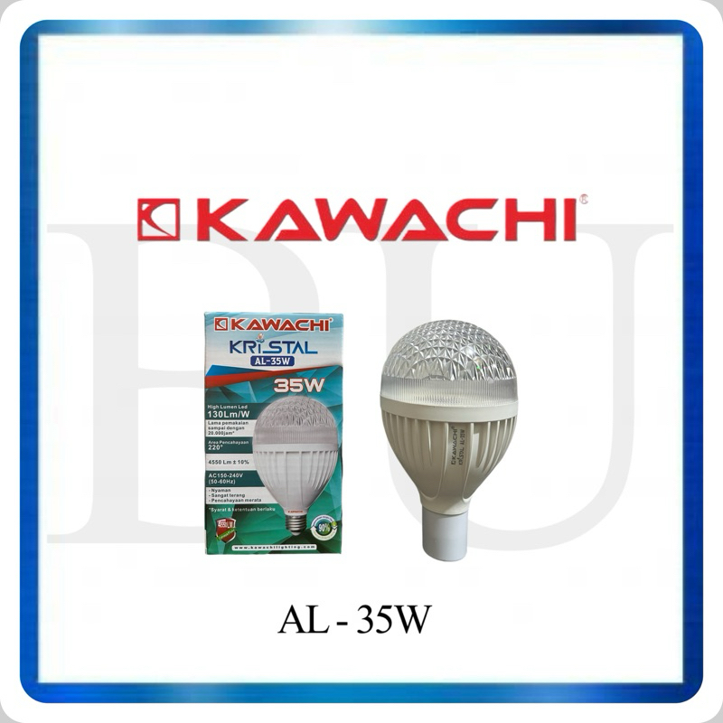 LED KRISTAL KAWACHI TERANG 35 Watt AL-35W Cahaya Putih / Kuning