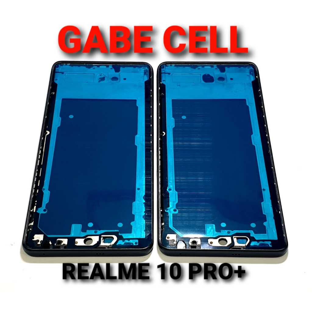 FRAME+BAZEL TATAKAN LCD/DUDUKAN LCD REALME 10 PRO PLUS/REALME 10 PRO+ BLACK