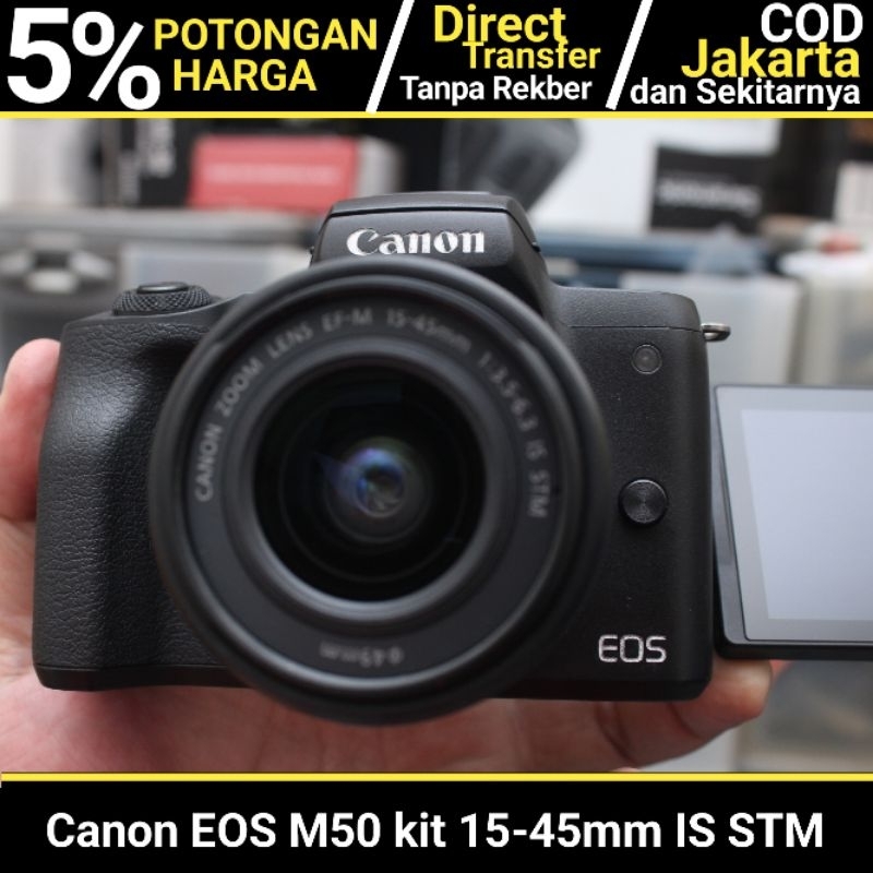 Canon M50 kit 15-45mm IS STM BEKAS