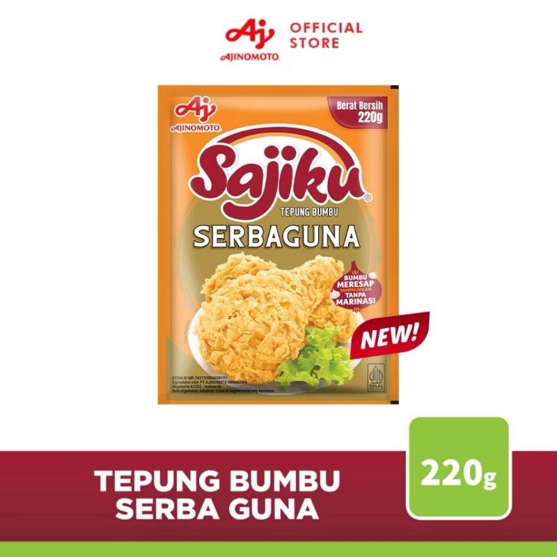 

Sajiku Tepung Bumbu Serba Guna 220 Gram