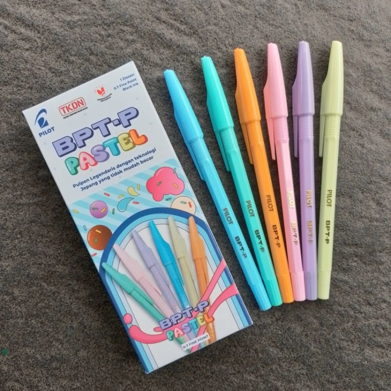 

(DAPAT 1 PAK) Pulpen Bolpen Bolpoint Pilot BPT - P / BPTP PASTEL