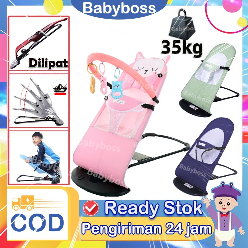 BabyBoss Kursi Ayunan Bayi Lipat/Kursi Bouncer Bayi Lipat/Kursi Ayunan Bayi Otomatis Lipat/Ayunan Ba